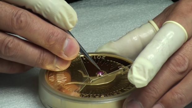 The Kimberley Treasure coin was struck by The Perth Mint from one kilogram of 99.99 per cent pure gold.