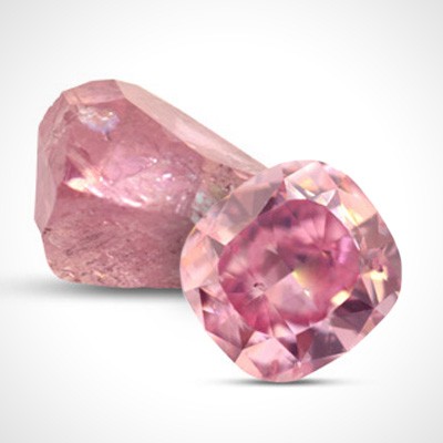 A fancy colour diamond.