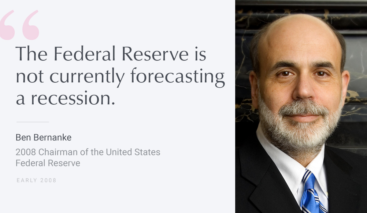 The Federal Reserve is not currently forecasting a recession