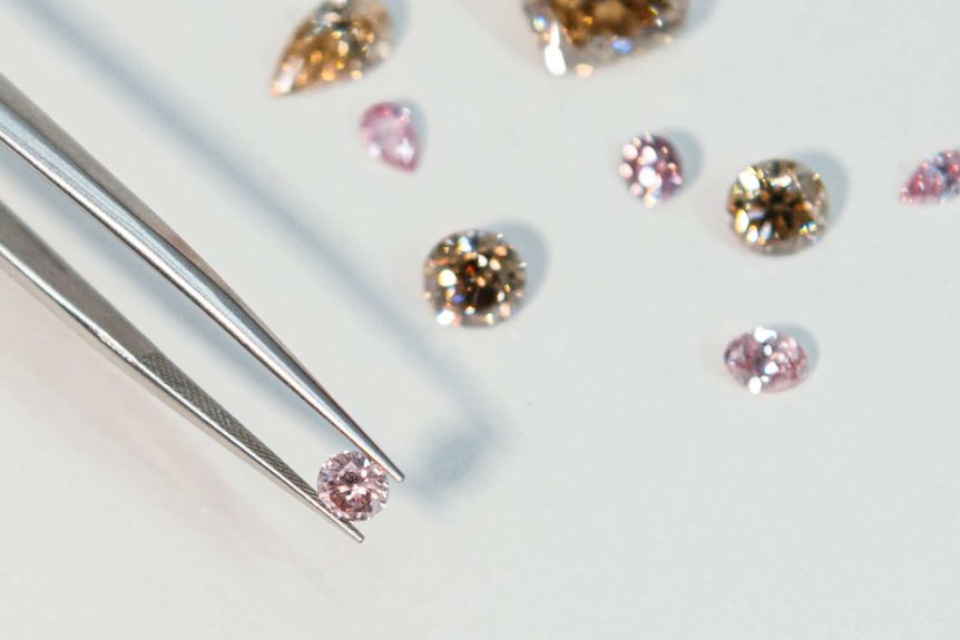Champagne and pink diamonds