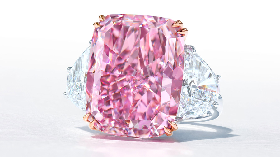 The Sakura pink diamond ring