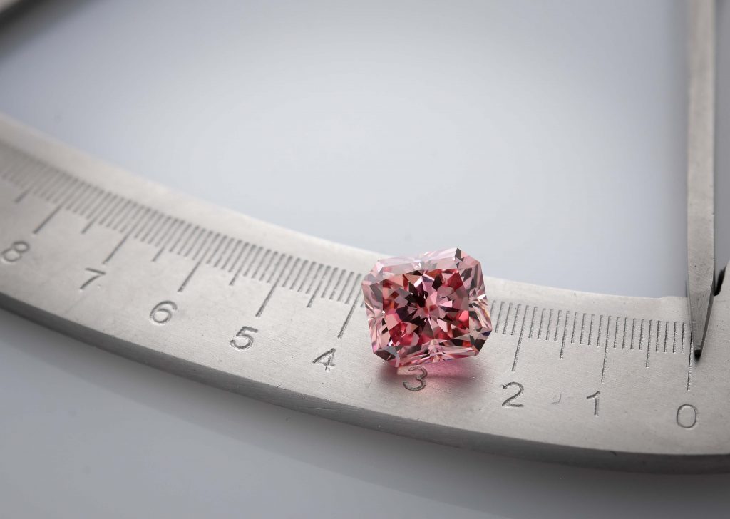 A pink diamond