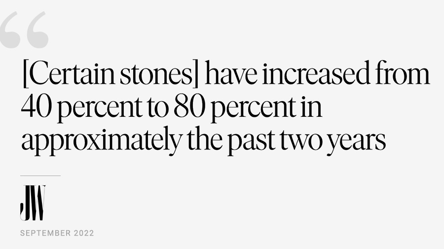Quote from Jewellery World magazine