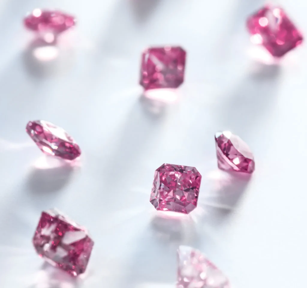 Argyle Pink diamonds from the Argyle Diamond Mine, a mine in Western Australia that closed in 2020. Tiffany & Company recently purchased 35 diamonds that were among the last taken from the mine — the jeweler’s largest purchase of 2022.