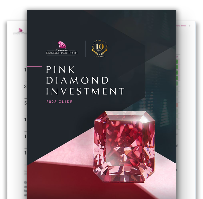 Front cover of the 2023 edition of the Pink Diamond Investment Guide