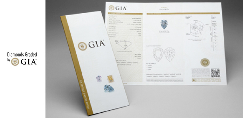 GIA Coloured Diamond Grading Reports.